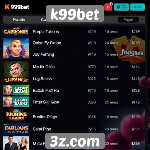 Jogos populares disponíveis no k99bet atraem novos usuários